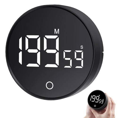Digitaler Küchentimer & Eieruhr Magnetisch, 60-Minuten Countdown mit 3 Lautstärken, Großer LED-Bildschirm, Pomodoro Timer & Kurzzeitwecker Digital, Visueller Timer für Kinder, Küche, Sport, Lernen Digitaler Küchentimer & Eieruhr Magnetisch, 60-Minuten Countdown mit 3 Lautstärken, Großer LED-Bildschirm, Pomodoro Timer & Kurzzeitwecker Digital, Visueller Timer für Kinder, Küche, Sport, Lernen von Piashow