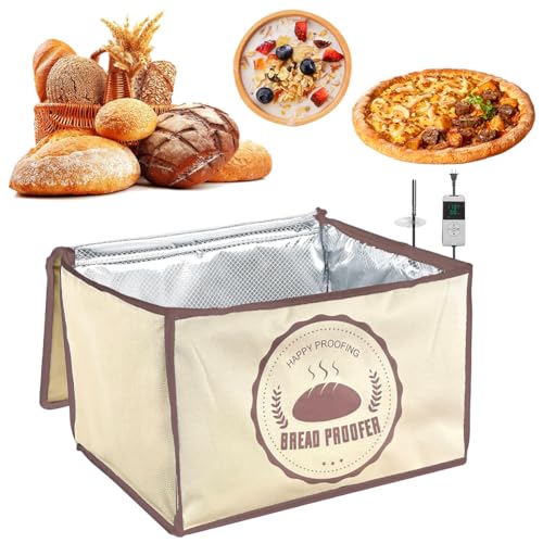 Gärbox Sauerteig, 30L Brot Gärbox mit deckel, Faltbare Teigbox mit Timer, Einstellbare Temperatur Gärbox Sauerteig, 30L Brot Gärbox mit deckel, Faltbare Teigbox mit Timer, Einstellbare Temperatur von Piashow