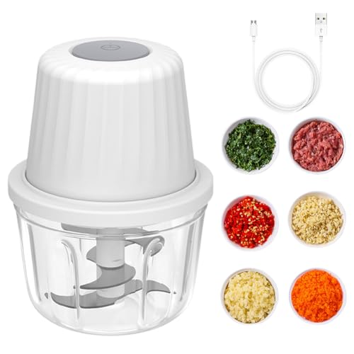 Zerkleinerer Küche Elektrisch, 400ml Multizerkleinerer Elektrisch, Zwiebel Zerkleinerer mit 6-Edelstahlklingen, Großer Kapazität Zwiebelschneider Elektrisch für Gemüse, Zwiebeln, Fleisch,Onion Zerkleinerer Küche Elektrisch, 400ml Multizerkleinerer Elektrisch, Zwiebel Zerkleinerer mit 6-Edelstahlklingen, Großer Kapazität Zwiebelschneider Elektrisch für Gemüse, Zwiebeln, Fleisch,Onion von Piashow