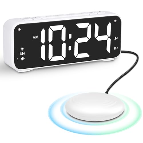 Piashow Wecker Digital für Tiefschläfer, Digitalwecker mit Große Ziffern Display, Snooze-Funktion, mit 2 Alarm, 3 Lautstärkestufen und 4 Stufen Einstellbare Helligkeit, USB-Ladung Piashow Wecker Digital für Tiefschläfer, Digitalwecker mit Große Ziffern Display, Snooze-Funktion, mit 2 Alarm, 3 Lautstärkestufen und 4 Stufen Einstellbare Helligkeit, USB-Ladung von Piashow
