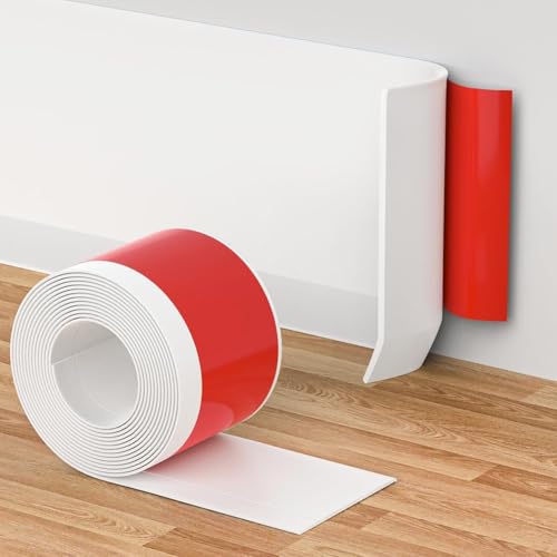 Piashow PVC Weichsockelleiste Selbstklebend, 5M Hohe Fussleisten Selbstklebend, WEISS flexible Knickleiste 100x20mm, Sockelleisten Selbstklebend für Küche und Badezimmer für Wandkanten Piashow PVC Weichsockelleiste Selbstklebend, 5M Hohe Fussleisten Selbstklebend, WEISS flexible Knickleiste 100x20mm, Sockelleisten Selbstklebend für Küche und Badezimmer für Wandkanten von Piashow