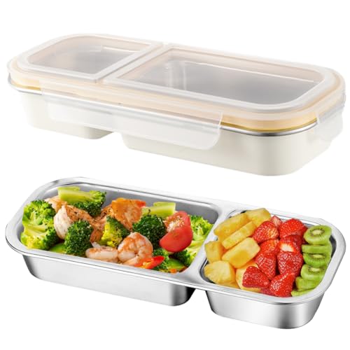 Piashow Snackbox mit Fächern Edelstahl Snack Box mit Deckel, Snackdose mit Fächern, Lunchbox Lebensmittelaufbewahrung, Snackteller für Süßigkeiten Gewürze Nüsse Keksen Gemüse Piashow Snackbox mit Fächern Edelstahl Snack Box mit Deckel, Snackdose mit Fächern, Lunchbox Lebensmittelaufbewahrung, Snackteller für Süßigkeiten Gewürze Nüsse Keksen Gemüse von Piashow