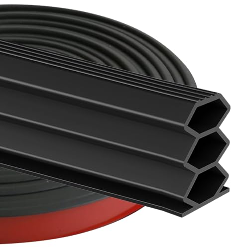 Türdichtung Gummi Selbstklebend, 6m Dichtungsband Selbstklebende, Fensterabdichtung, Anti-Kollision, Anti Schalldichter, Anti Wasserdichter (10mm*15mm*6m) von Piashow