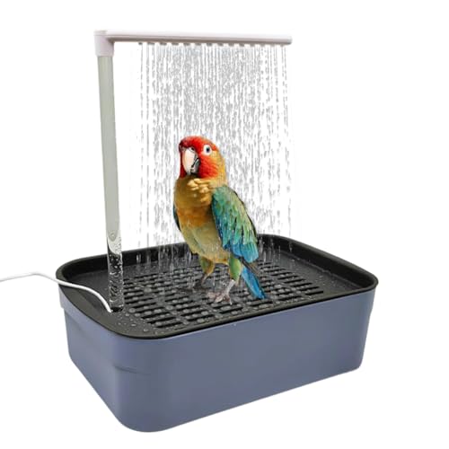 Vogeldusche für Papageien – Automatische Papageienbadewanne mit Dusche & Umwälzwasserbad für Vögel – Elektrische Vogeldusche mit Vogelbrunnen Dusche – Haustierbadewanne für Wellensittiche und Sittiche Vogeldusche für Papageien – Automatische Papageienbadewanne mit Dusche & Umwälzwasserbad für Vögel – Elektrische Vogeldusche mit Vogelbrunnen Dusche – Haustierbadewanne für Wellensittiche und Sittiche von Piashow