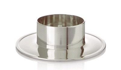 Kerzenhalter Aluminium Silber poliert 70 mm von Piattino