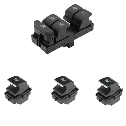 Fensterheberschalter für Golf für MK7 für Passat 2014-2018, Schaltknopf für elektrische Fensterheber, 5G0959857 5G0959855 (A Set) von Pibid
