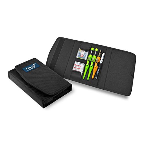 Pica 55010 Markierstift Set für Schreiner, Zimmermannsbleistift - für Holz, Metall, Keramik, Glas, uvm. – mit Tasche Pica 55010 Markierstift Set für Schreiner, Zimmermannsbleistift - für Holz, Metall, Keramik, Glas, uvm. – mit Tasche von Pica