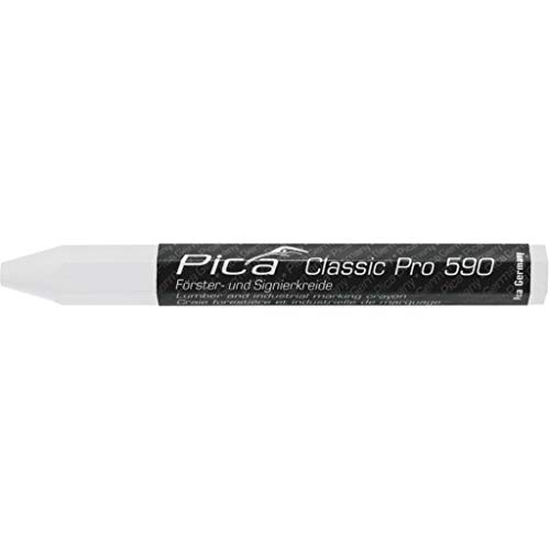 Pica 590/52 - Caja de 12 marcadores industrial y para madera blanco von Pica