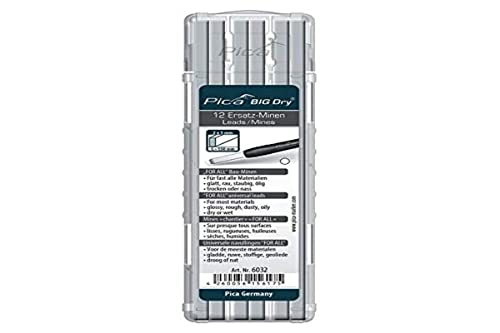 PICA 6032 - Estuche de 12 Minas-BIG-Dry -Blanco von Pica