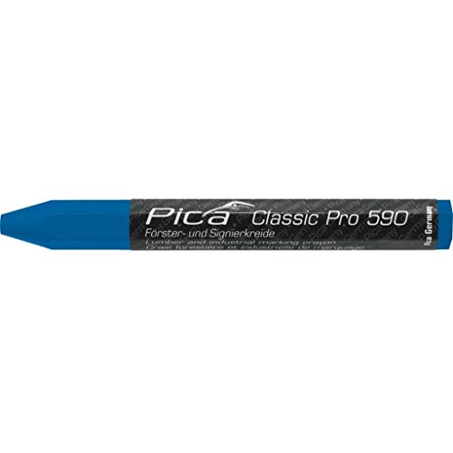 Pica Försterkreide Signierkreide Kreide Classic Pro 590 12 Stück 12 x 120mm Blau von vidaXL