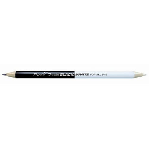 Pica A14711439P5462450 546/24-50 Markierstift Classic for All Black&White L.24cm 2B beids.gespitzt von Pica