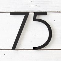 10 Zoll Moderne Acryl Hausnummern Großes Adressschild von PicaHouseNumbers
