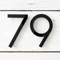 8 Zoll Moderne Hausnummern - Adressschild Schwarze Türnummern | A8 von PicaHouseNumbers