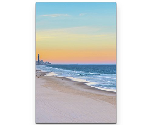 Leinwandbild 90x60cm Sonnenuntergang Miami Beach von Picarto