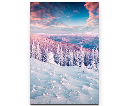 Leinwandbild 90x60cm Winter Wunderland von Picarto