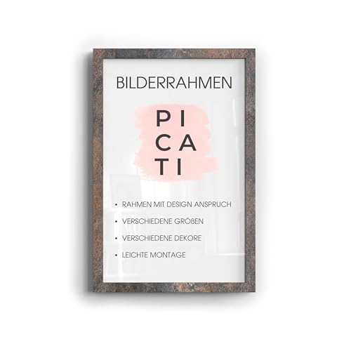 Picati Bilderrahmen KLASSIKO, Rost (40x30 cm), Wandbilderrahmen für Poster, Bilder & Gemälde von Picati