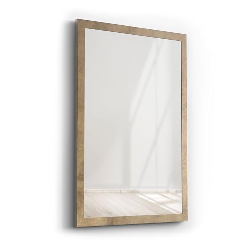 Picati Spiegelrahmen Klassiko inkl. Spiegel | Gold Vintage | Spiegelmaß: 50x70 / 70x50cm | zzgl. 5 cm Rahmen | Wandspiegel | in 11 Größen von Picati