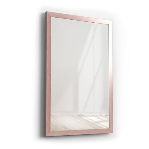 Picati Spiegelrahmen Klassiko inkl. Spiegel | Rosegold | Spiegelmaß: 40x60 / 60x40cm | zzgl. 5 cm Rahmen | Wandspiegel | in 11 Größen von Picati