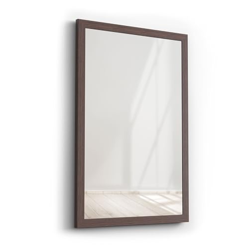 Picati Spiegelrahmen Klassiko inkl. Spiegel | Walnuss | Spiegelmaß: 60x80 / 80x60cm | zzgl. 5 cm Rahmen | Wandspiegel | in 11 Größen von Picati