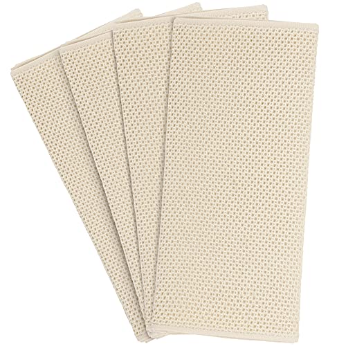 PiccoCasa 100% Baumwolle Geschirrtücher Waffelgewebe, Weiches es Schnelltrocknendes Reinigungstuch für Haus und Küche, Küchentücher Mischfarben 32 x 71cm 4er Set Beige PiccoCasa 100% Baumwolle Geschirrtücher Waffelgewebe, Weiches es Schnelltrocknendes Reinigungstuch für Haus und Küche, Küchentücher Mischfarben 32 x 71cm 4er Set Beige von PiccoCasa