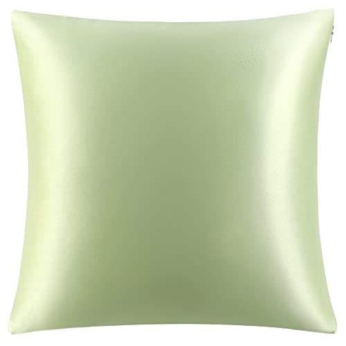 PiccoCasa 25 Momme Kissenbezug aus Doppelseitige 100% Seide Kissenbezug für Haar und Haut - Maulbeerseide Kopfkissenbezug - mit verstecktem Reißverschluss Olivgrün 80×80cm PiccoCasa 25 Momme Kissenbezug aus Doppelseitige 100% Seide Kissenbezug für Haar und Haut - Maulbeerseide Kopfkissenbezug - mit verstecktem Reißverschluss Olivgrün 80×80cm von PiccoCasa