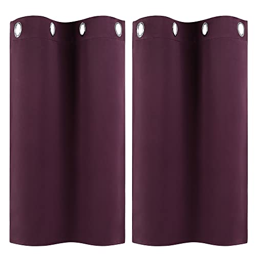 PiccoCasa 2er Set Gardine für Küche Polyester Scheibengardine Kurzgardine Vorhang Blickdicht Kleine Gardine Burgund 90H x 74B cm PiccoCasa 2er Set Gardine für Küche Polyester Scheibengardine Kurzgardine Vorhang Blickdicht Kleine Gardine Burgund 90H x 74B cm von PiccoCasa