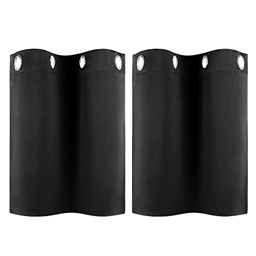 PiccoCasa 2er Set Vorhang Blickdicht Gardinen mit Ösen Verdunkelungsvorhang Kurz Scheibengardine Bistrogardine Modern für Küche Büros Wohnzimmer Schlafzimmer Schwarz 61H×66B cm PiccoCasa 2er Set Vorhang Blickdicht Gardinen mit Ösen Verdunkelungsvorhang Kurz Scheibengardine Bistrogardine Modern für Küche Büros Wohnzimmer Schlafzimmer Schwarz 61H×66B cm von PiccoCasa