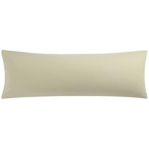 PiccoCasa Kissenbezug 50x150cm Kissenbezüge Kopfkissenbezug lang mit Hotelverschluss aus Mikrofaser Seitenschläferkissen Bezug Body Pillow Cover Khaki von PiccoCasa