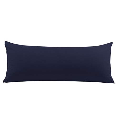 PiccoCasa Kissenbezug langes Kissen Kopfkissenbezug lang mit Reißverschluss aus Mikrofaser Serie 1800 für Körperkissen Schlafkissen Marineblau 50x140cm PiccoCasa Kissenbezug langes Kissen Kopfkissenbezug lang mit Reißverschluss aus Mikrofaser Serie 1800 für Körperkissen Schlafkissen Marineblau 50x140cm von PiccoCasa