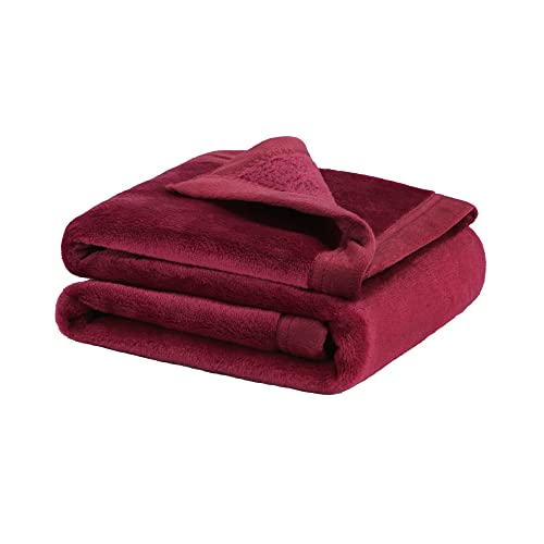 PiccoCasa Kuscheldecke Tagesdecke Fleecedecke mit Rand Microfaser Decke Weiche Warme Leichte Decke 330GSM für Bett Sofa usw. Burgunderrot 80x100cm PiccoCasa Kuscheldecke Tagesdecke Fleecedecke mit Rand Microfaser Decke Weiche Warme Leichte Decke 330GSM für Bett Sofa usw. Burgunderrot 80x100cm von PiccoCasa