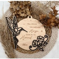 Erinnerung Verstorbene Weihnachten. Weihnachtsschmuck Verstorbene. Weihnachtsanhänger Erinnerung. Andenken Weihnachtsbaumkugel. Christbaum von PiccolinaAT