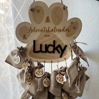 Hunde Adventskalender Selber Befüllen. Für Mit Namen. Hund 2025. Pfote von PiccolinaAT
