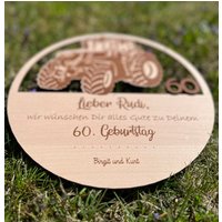 Geschenk Geburtstag Landwirt. Geburtstagsgeschenk Traktor Personalisiert. 60. 50 40. Mann Trecker von PiccolinaAT