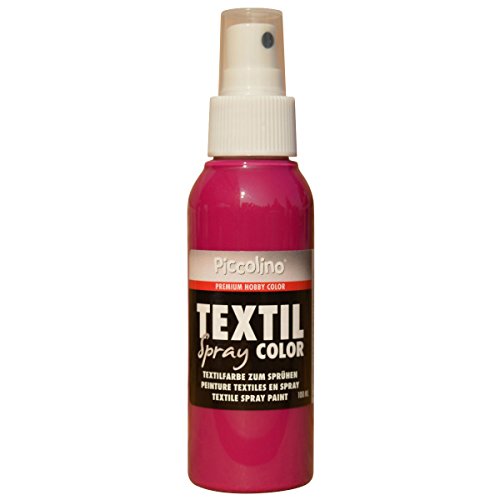 PICCOLINO Textil Spray - Textilsprühfarbe 100ml Pink - Textilfarbe zum Sprühen/Sprayen PICCOLINO Textil Spray - Textilsprühfarbe 100ml Pink - Textilfarbe zum Sprühen/Sprayen von Piccolino