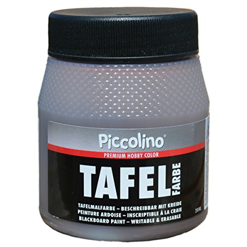 Tafelfarbe Braun 250ml - Piccolino Tafellack bunt für Holz, Karton, Wand von Piccolino