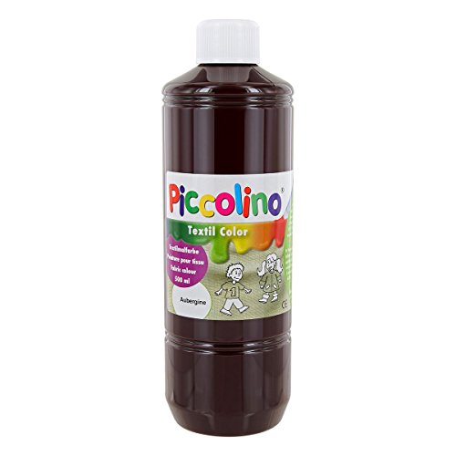 Textilfarbe aubergine 500ml - Stoffmalfarbe PICCOLINO Textil Color von Piccolino