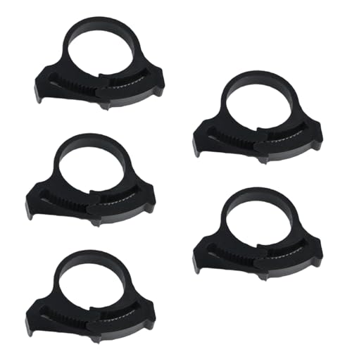 5 Stück Gartenrohr-Clips, kompatibel mit mehreren Tropfbewässerungsrohren, Doppelgreif-Schlauchschellen, Tropfrohrfixierer von Piceioep