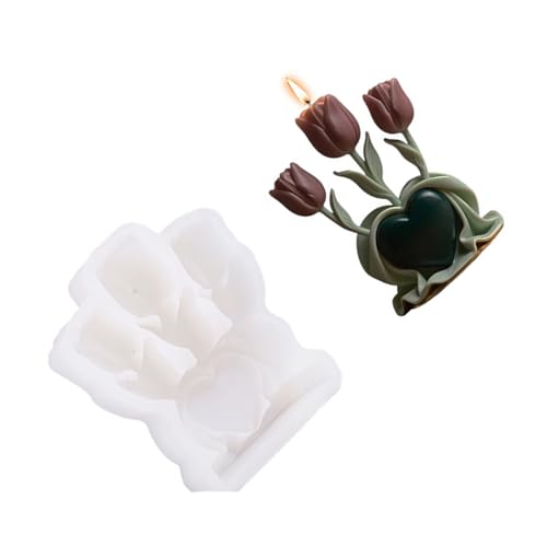 Duftende Herz-Tulpen, Silikonformen, Ornament, Seife, Gips, Bastelbedarf, Herz, Tulpen, Blumen, Silikon, Ornament, Epoxidharz Duftende Herz-Tulpen, Silikonformen, Ornament, Seife, Gips, Bastelbedarf, Herz, Tulpen, Blumen, Silikon, Ornament, Epoxidharz von Piceioep