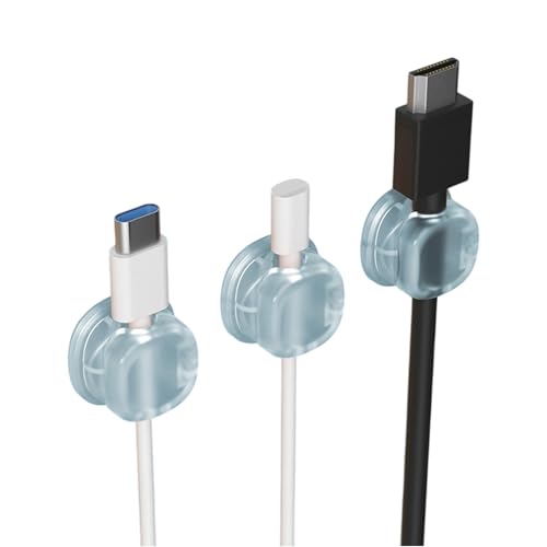 Klebenkabelclips 3PCs Sichern Nordorganisatoren Für Schreibtisch Wand Nachttisch Mehrere Oberflächenanwendung von Piceioep