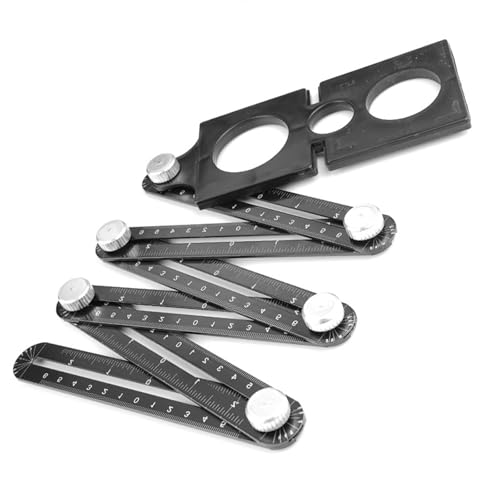 Perforiertes Aluminium-Schablonenwerkzeug, 6-fach gefaltete Winkel, Messlineal, Öffnungs-Lineal, Multifunktions-Lineal, Bauqualität, Positionierungsskala Perforiertes Aluminium-Schablonenwerkzeug, 6-fach gefaltete Winkel, Messlineal, Öffnungs-Lineal, Multifunktions-Lineal, Bauqualität, Positionierungsskala von Piceioep