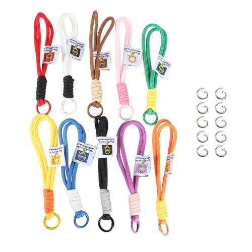 Piceioep 10pcs Farbenfrohe Handgelenksgurte Schlüsselbund Kreativ Geflochten Piceioep 10pcs Farbenfrohe Handgelenksgurte Schlüsselbund Kreativ Geflochten von Piceioep