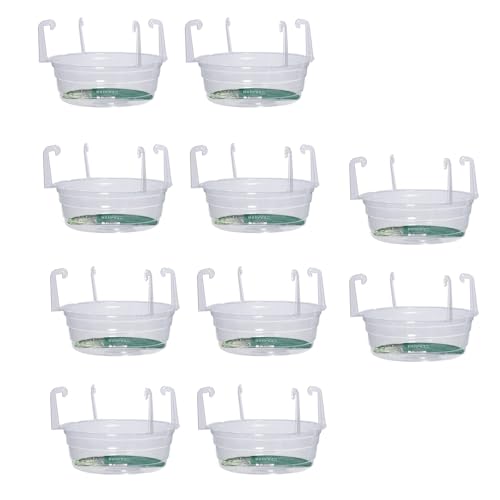 Piceioep 10pcs Indoor Outdoor Pflanzenwasserfänger Hängen Tabletts Mit Antislip Basis Zum Hängen Von Töpfen Gartenentwässerungslösung Innenhänge Freien Freien Freien Freien Freien Freien von Piceioep