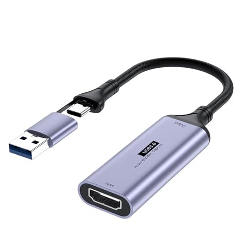 Piceioep 4K Video Erfasst Karten USB+Typ C Zu HDTV Video Grabbers Recorder Für Game Camcorder Kamera Aufnahme Live Streaming von Piceioep