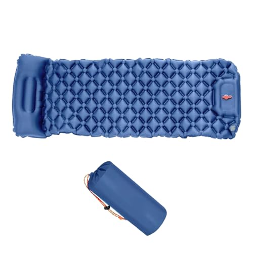 Piceioep Aufblasbare Campingmatratze Mit Kissen Leichtes Schlafpad Und Luftbett Für Outdoor Travel Wanderstrand Tragbare Picknicks Strand Schlafmatte von Piceioep