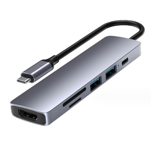 Piceioep Bequeme USB C Multiport Adapter 8 In1 Docking Stationen HDMIS 4K30Hz Für Laptop Tablets Für Die Nutzung Von Reisebüros von Piceioep