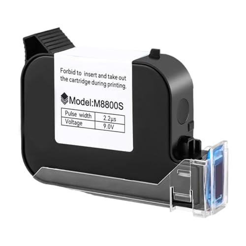 Piceioep M8800S Black Inkjet Patrone Für Nicht Verschlüsseltes Drucker Schneller Trocknen Auf Mehreren Oberflächen 10 cm von Piceioep