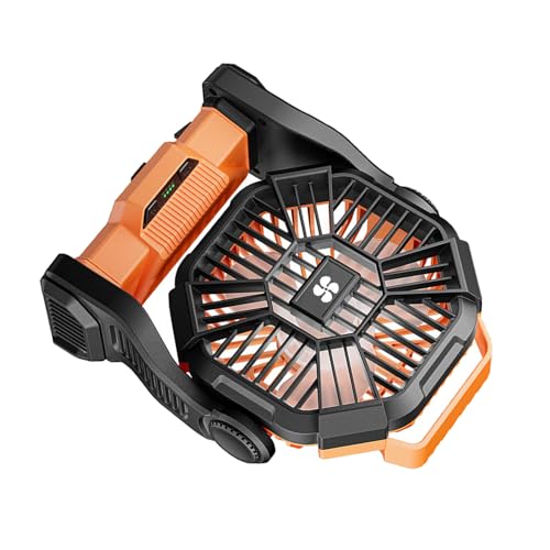 Piceioep Multifunktionaler Camping-Lüfter mit Haken und großer Batterie-Textur, geeignet zur Verbesserung der Luftzirkulation, wiederaufladbarer Camping-Kühlventilator Piceioep Multifunktionaler Camping-Lüfter mit Haken und großer Batterie-Textur, geeignet zur Verbesserung der Luftzirkulation, wiederaufladbarer Camping-Kühlventilator von Piceioep