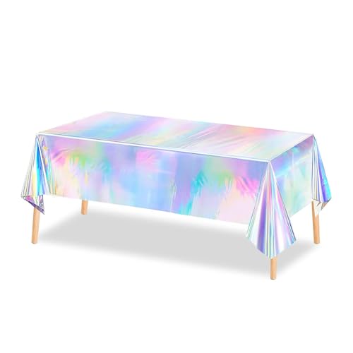 Piceioep Multiple Color Holographics Dispositables Party Table Deckt Wasserdichtes Geburtstagsangebot Einfach Zu Reinigender Geburtstagstischabdeckung Piceioep Multiple Color Holographics Dispositables Party Table Deckt Wasserdichtes Geburtstagsangebot Einfach Zu Reinigender Geburtstagstischabdeckung von Piceioep