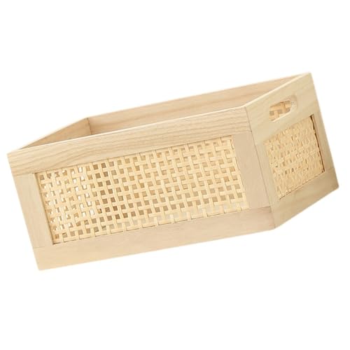 Rechteckiger Handgewebtes Lagerkorb Aus Holzmaterialien Für Schränke Home Decoration Organisatoren Täglich Benutzen Schlafzimmerlagerungslösung von Piceioep