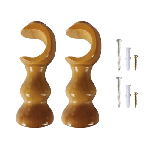 Upgrades Holz-Fenstervorhanghalterungen, einzelne Halter, starke Holzstangenstütze, einfache Installation für Haushalts-Holzstangenhalterungen Upgrades Holz-Fenstervorhanghalterungen, einzelne Halter, starke Holzstangenstütze, einfache Installation für Haushalts-Holzstangenhalterungen von Piceioep